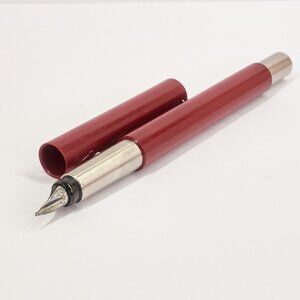 Parker Vector Fountain Pen / Red Barrel / Made in USA / Fine Nib